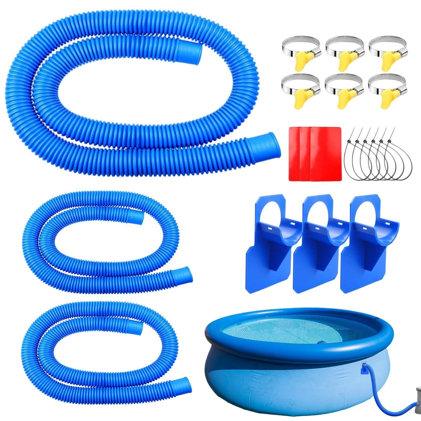 Pompa tubo per piscina con fascette, tubo di tenuta