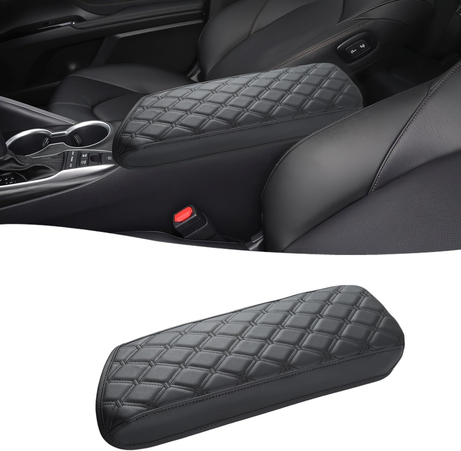 INTGET Center Console Armrest Cover For Toyota RAV4