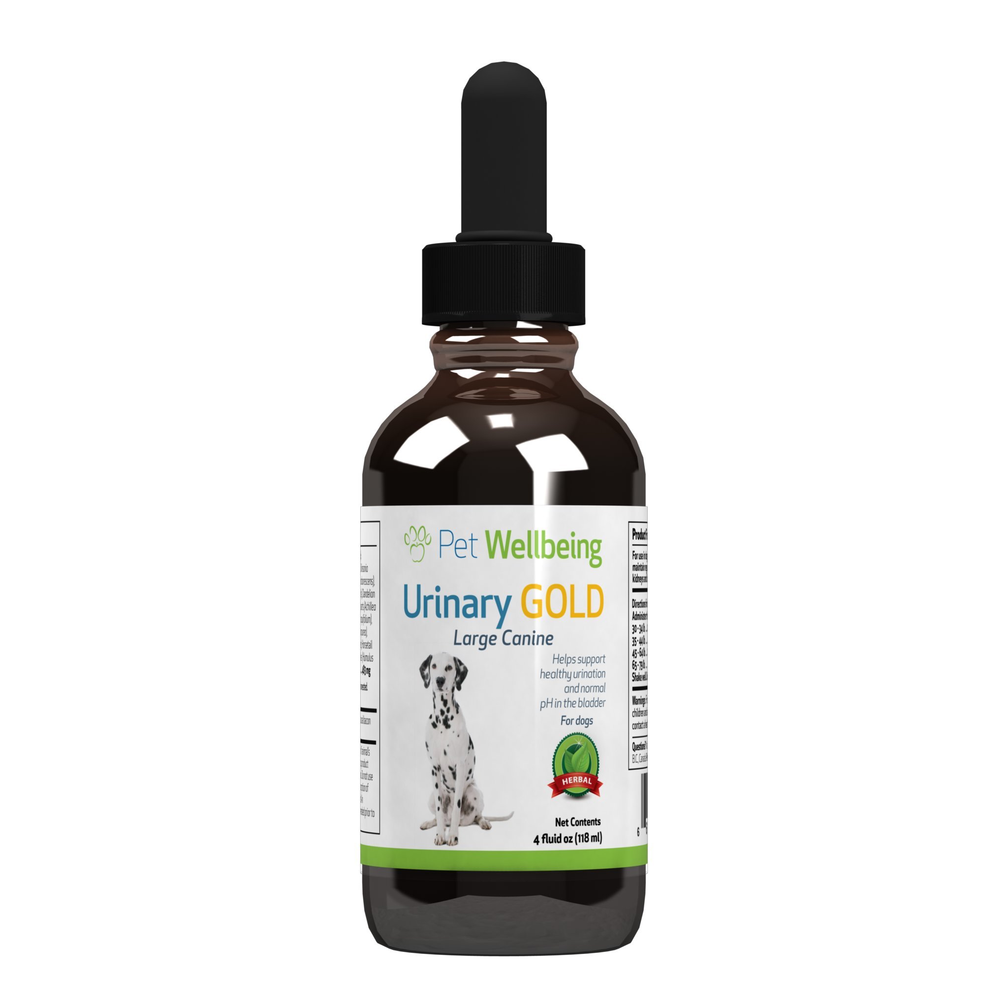 Pet Wellbeing Urinary Gold for Dogs - Vet-Formulated Multi-Herb Urinary Tract Support - Bladder Health & Urinary System Wellness - Holistic Dog Supplement - Liquid Formula 4 oz (118 ml)