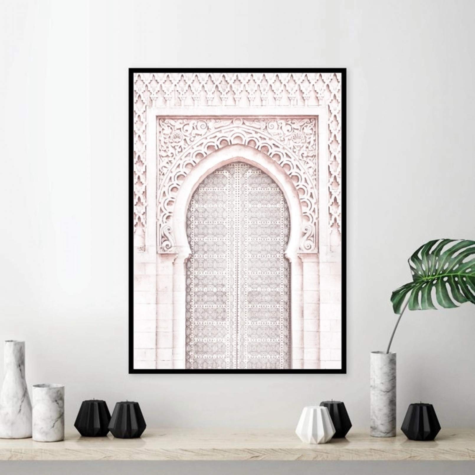 NＡ Canvas Painting 3D Printing Decorative Painting Pink Moroccan Arch  Travel Wall Art Canvas Painting Poster Ancient Gate Morocco Door Artwork  Pictures Prints Home Wall Art Decor : Amazon.co.uk: Home & Kitchen