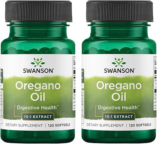 Swanson Extracto de aceite de orégano 10:1, suplemento natural que promueve la salud digestiva y el apoyo respiratorio, apoya la salud del sistema