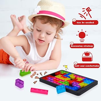 Silicone Sensory Fidget Toys for Kids Boys Girls, Puzzle Pop Game for Kids Adults Anti-Stress & Relax Squeeze Toys - Best Puzzle Gifts
