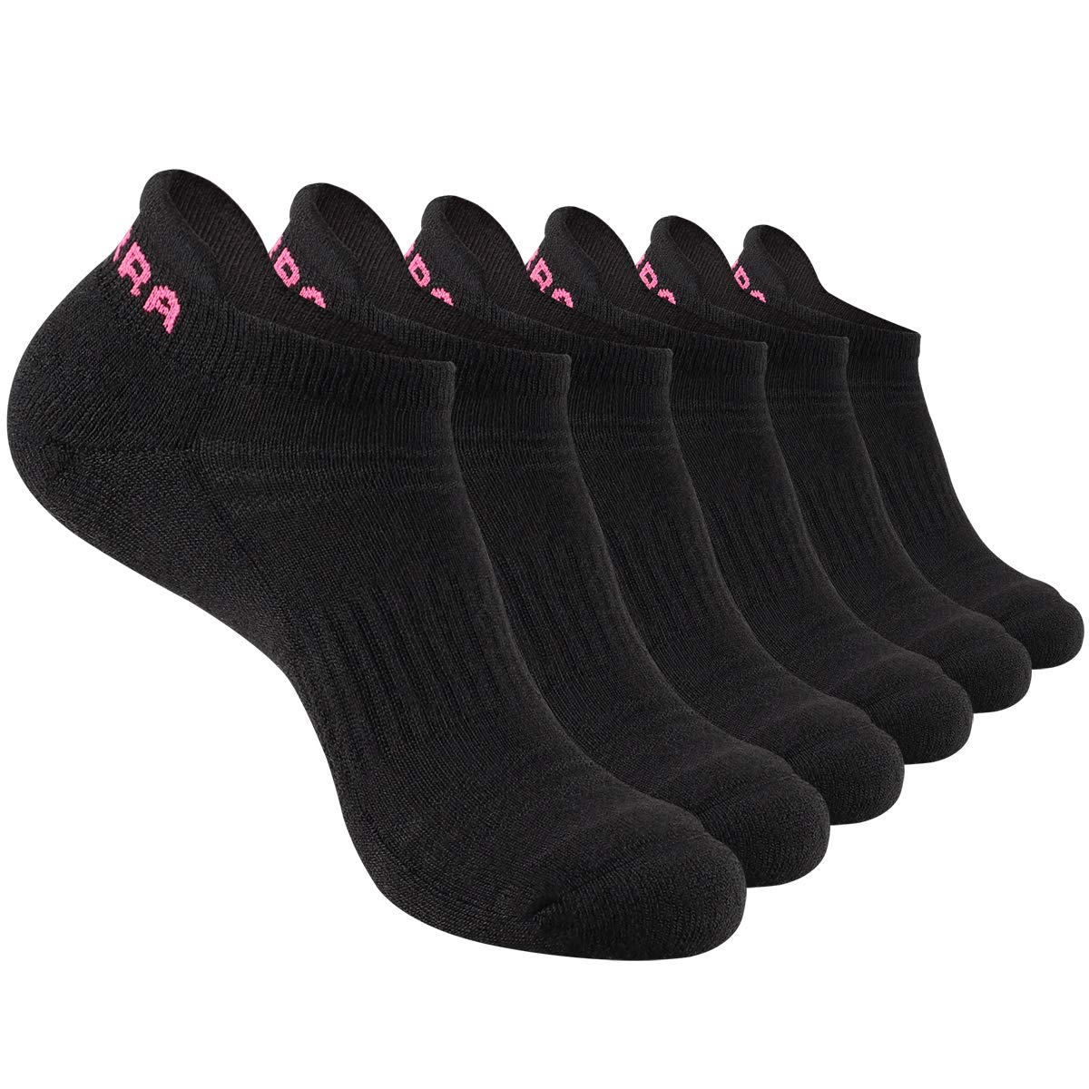 Calcetines de tobillo para mujer, 6 pares de calcetines deportivos para correr con suela acolchada