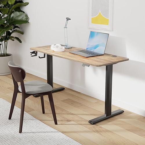 Miniatura 2 de BANTI Escritorio de pie de 55 x 24 pulgadas, mesa eléctrica de oficina en casa ajustable en altura ajustable, escritorio de pie con tablero de