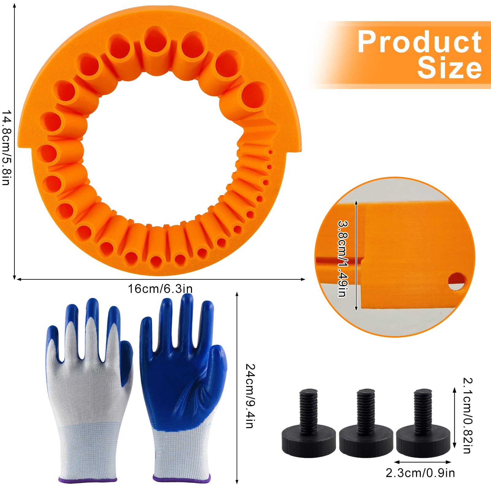 Affilatrice Punte Trapano Con Guanti Drill Bit Sharpener Accessorio per Rettifica punte da trapano Punte Da Trapano Da 2 A 13 Mm Per Rettifica Smerigliatrice Da 125 Mm