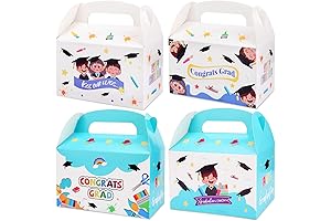 Graduation Favor Treat Boxes - 12pc