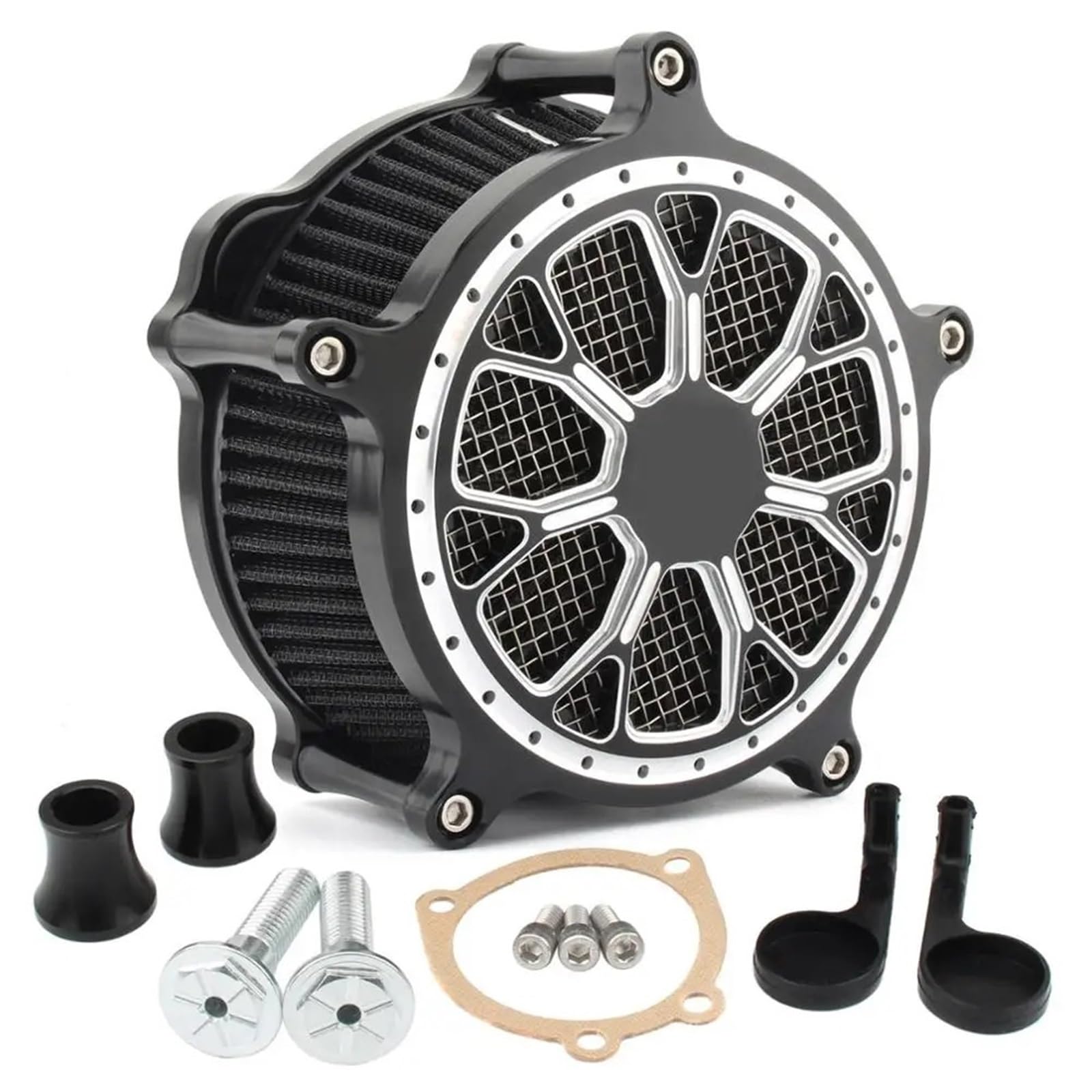 Kompatybilność z Pit Bike crossowym‌ Filtry powietrza Filtr powietrza do motocykla Filtr wlotowy pasuje do Harley Sportster Iron 883 XL 1200 72 48 Forty-Eight 1991-2021(MP09-007-0001CS)