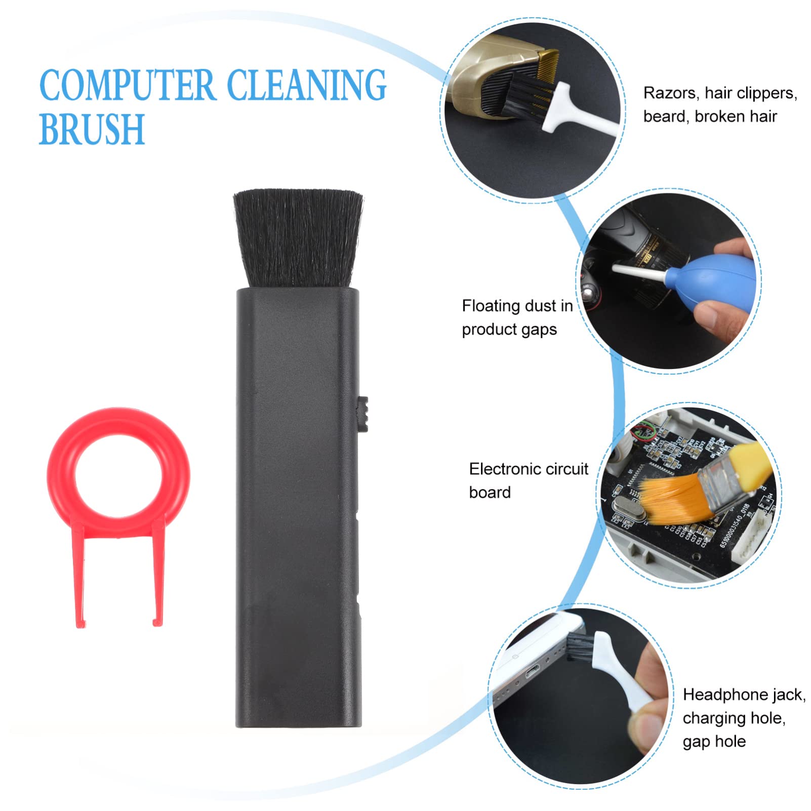 Gatuida 5 Pezzi Strumento Per La Rimozione Della Dalla Tastiera Spazzola Per La Pulizia Del Computer Portatile Kit Per La Pulizia Del Computer Per Pc E Laptop