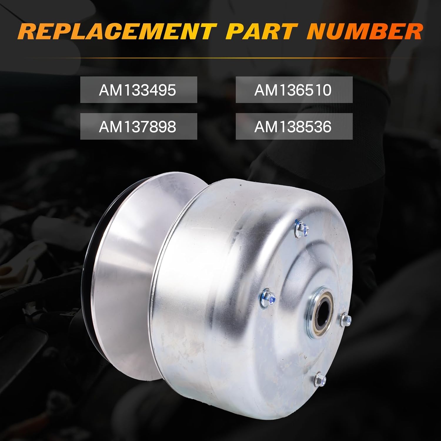 AM133495 Primary Drive Clutch Compatible with John Deere TX 4X2 Gator FJ400D Turf Utility Vehicle Replace AM136510 AM137898 AM138536
