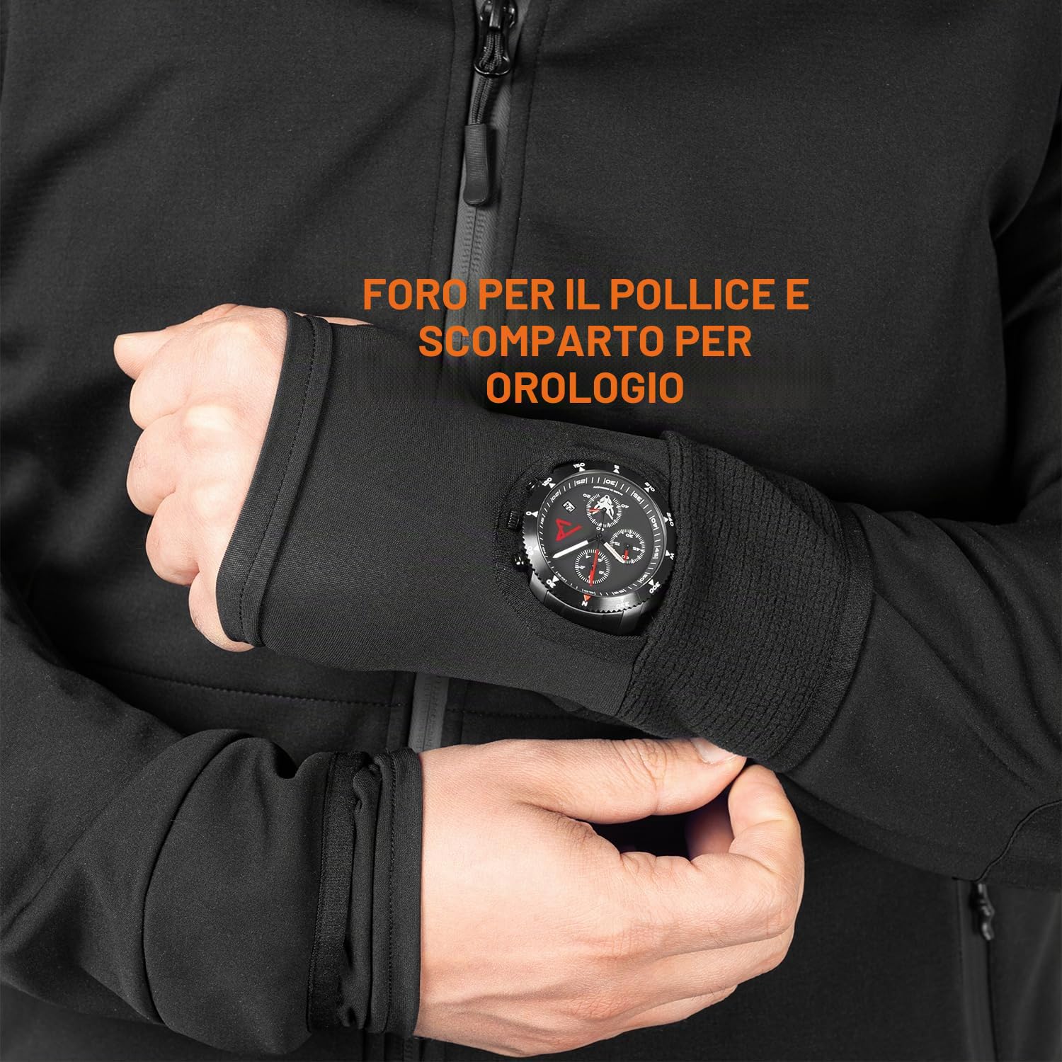 ACE Schakal Giacca softshell Slim Fit - Giacca outdoor per ciclismo, escursionismo e trekking - robusta e sportiva