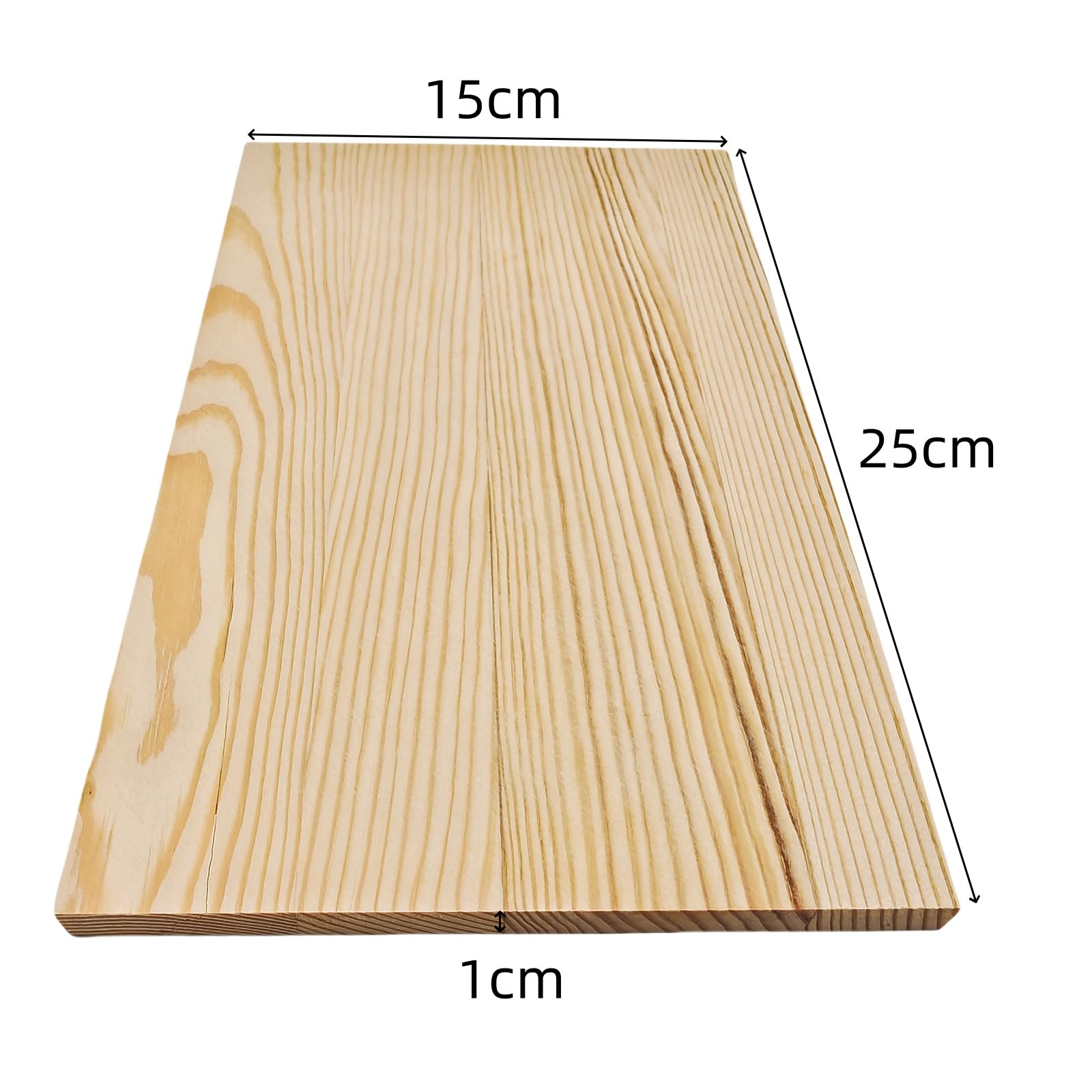 4PCS Rectangle Wood Boards Unfinished Wood Blocks for Crafting 25x15x1cm Blank Whittling Wooden Blocks for Carving,Painting & Burning - Image 3