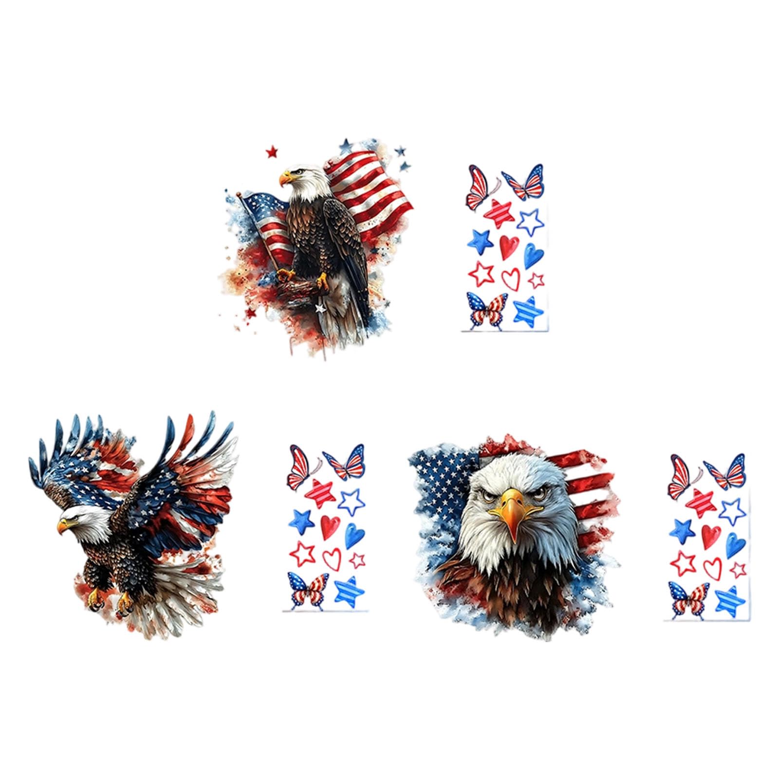 Statics Cling Window Decal US Flag Design Easy to Apply and Remove Party Clings for Festival Decors Statics Clings for Holidays