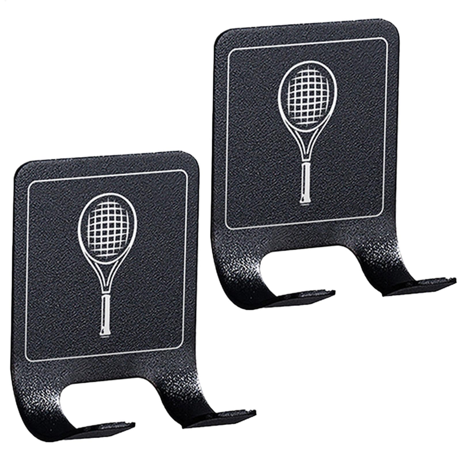Racket Organizer, Wall Mount Holder Tennis Racket Rack Wall Mounted Rack Holder | 2x Powerful Tennis Rack Holder - Space-Saving Vertical Display Stand, Paddle -Storage