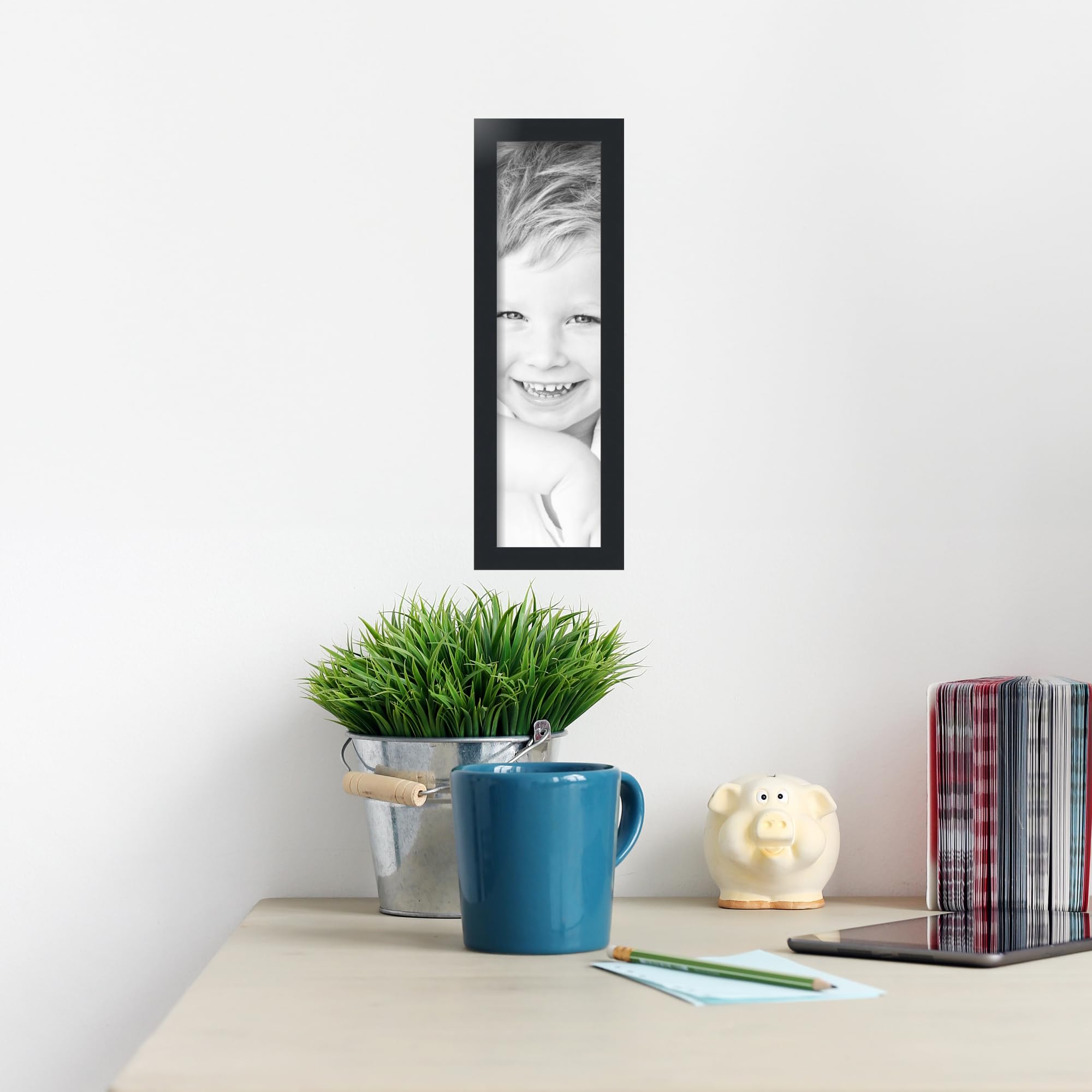 Amazon.com - ArtToFrames 6x22 inch Satin Black Picture Frame
