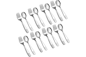 16 Pcs Kid-Friendly Silverware Set: Perfect for Little Hands