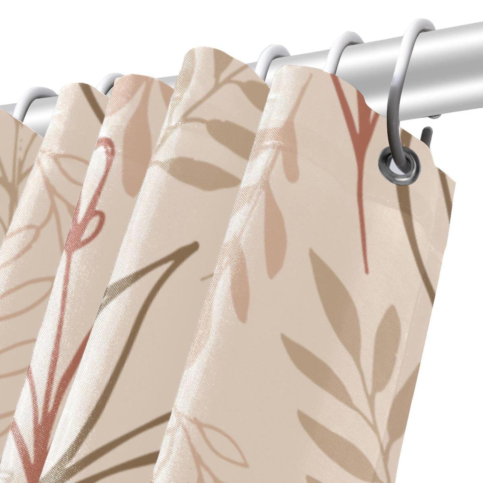 Tenda da doccia con rose rosa, elegante tenda da bagno floreale, arredo bagno in tessuto impermeabile, design romantico con rose e farfalle - Italia