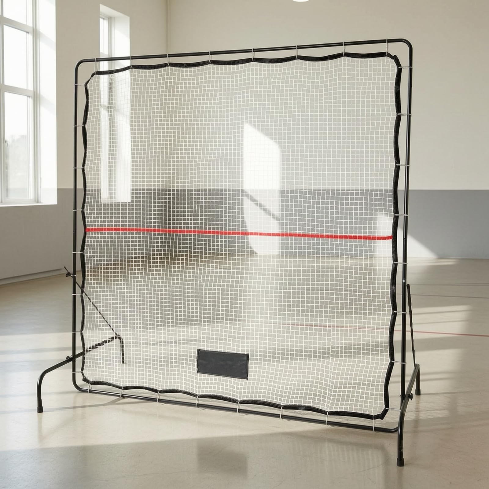Generic Rete da Pratica Tennis con Ritorno Personalizzabile per Allenamento Solitario con Bersagli Rossi Sulla Maglia con Telaio Robusti in Ferro atta per Uso Domestico E Club