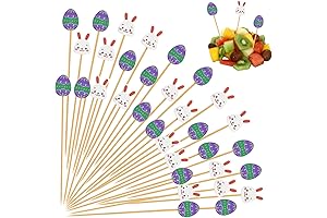 200Pcs Easter Bunny Toothpicks Cocktail Picks
