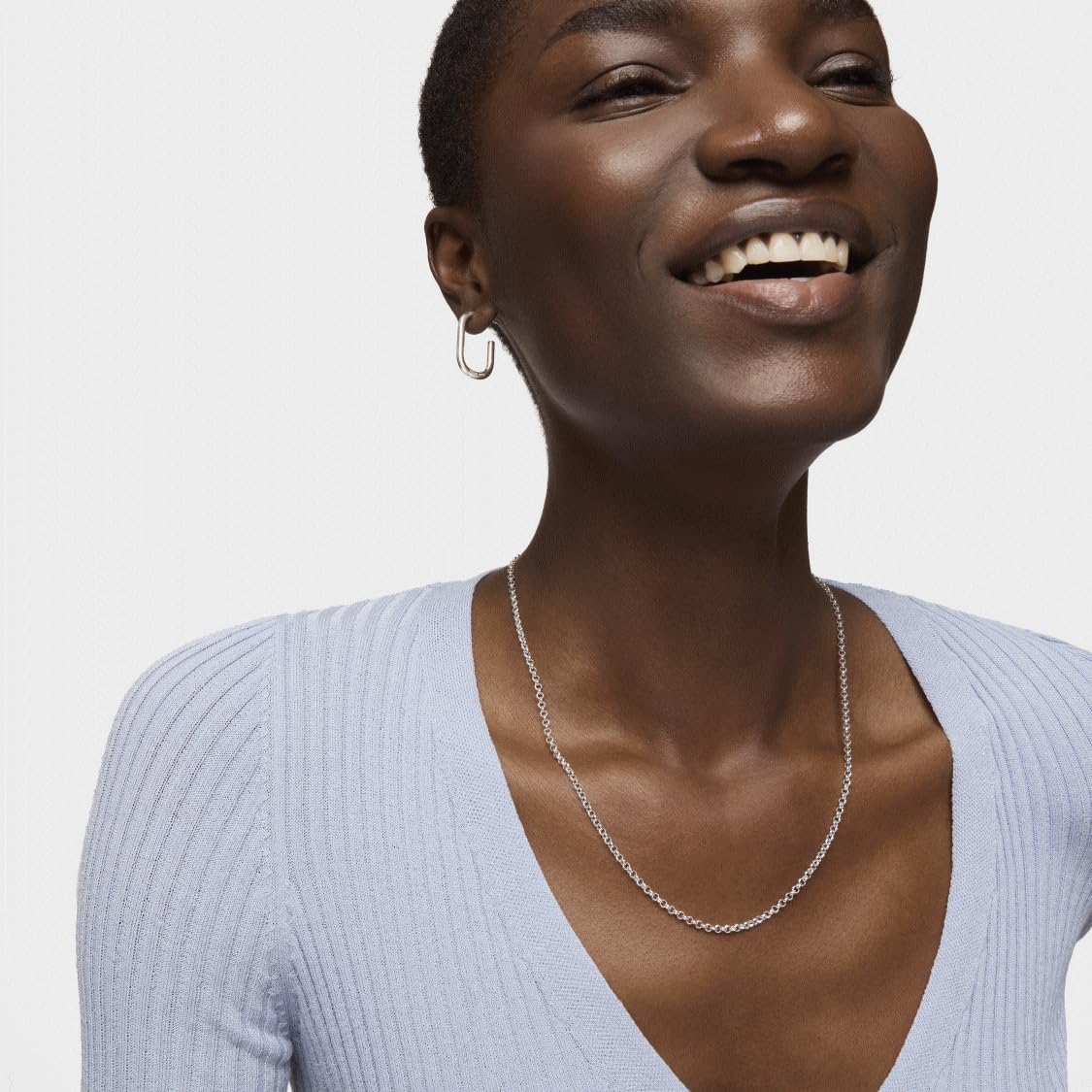 TOUS Gargantilla de Plata de Primera Ley para Mujer con Bolas, 50cm Intercaladas,Versátil y Atemporal, Colección CHAIN