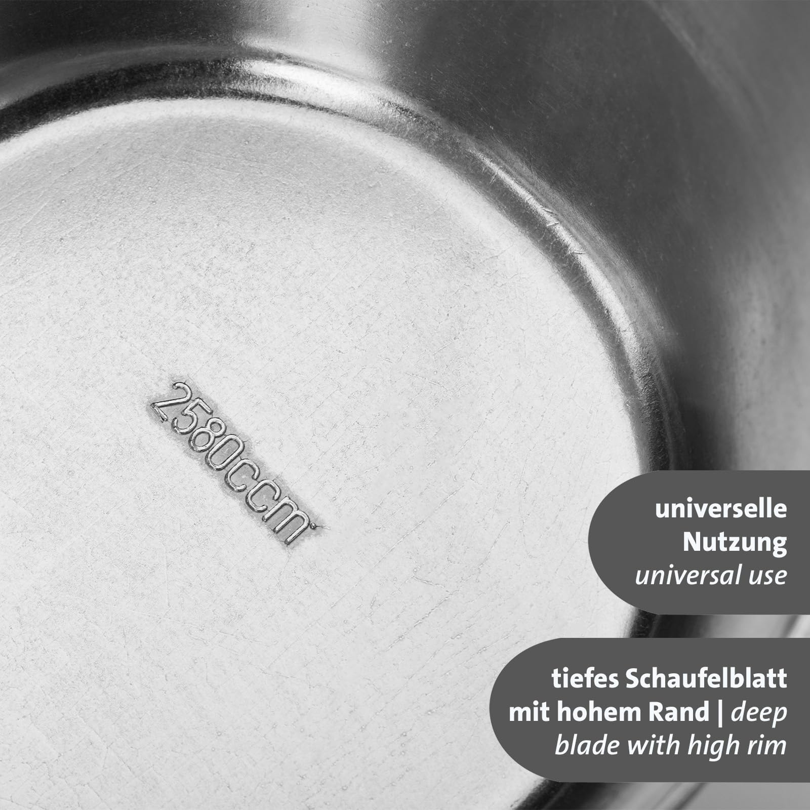 Westmark Cucharas domésticas "Hygia" – 3 prácticas cucharas para la dosificación limpia de ingredientes secos como azúcar y especias o alimentos para animales y dulces – 2,58 litros
