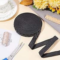 Vista 6 de BENECREAT Cinta elástica de silicona antideslizante de 10 yardas, bobina elástica negra de 0.73 pulgadas, cinta elástica de silicona elástica tejida