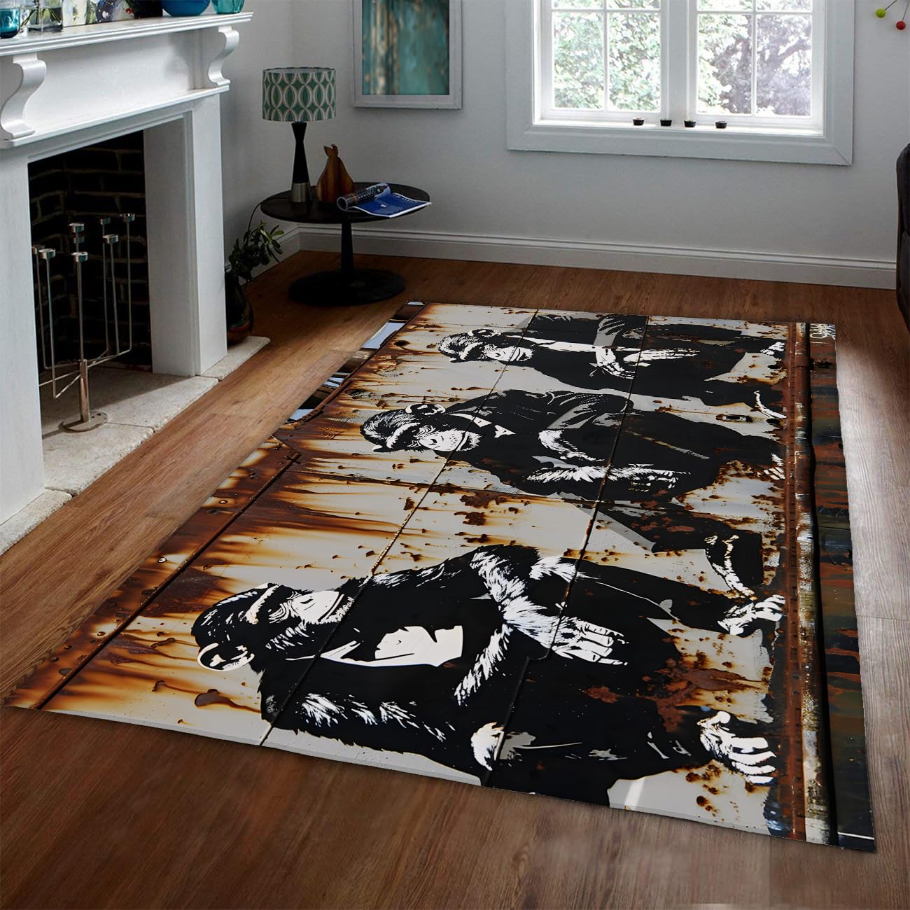 Tapis de salon lavable et pliable Wise Animals 80x150cm pour une salle de jeux moderne