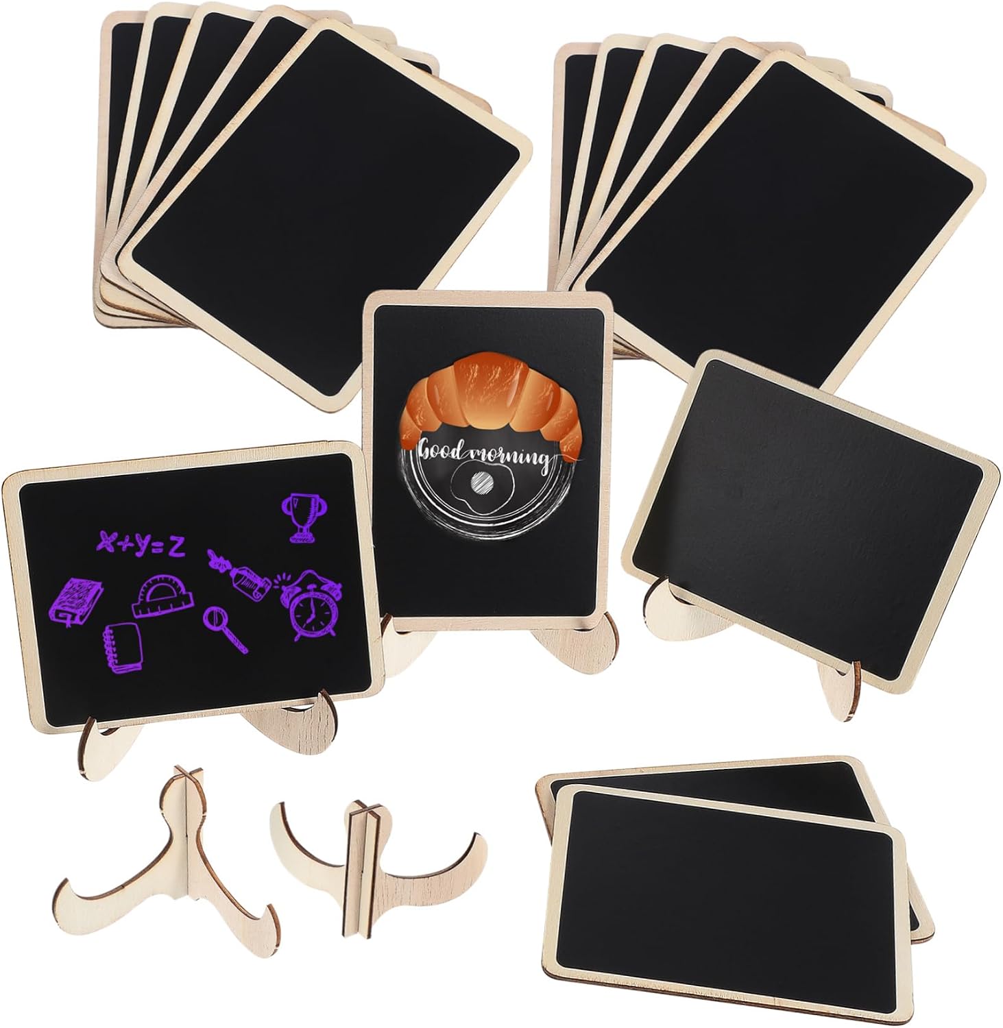 15pcs Portable Chalkboard Signs Mini Chalkboard Signs for Catering Events Tabletop Kitchen Pantry Labels