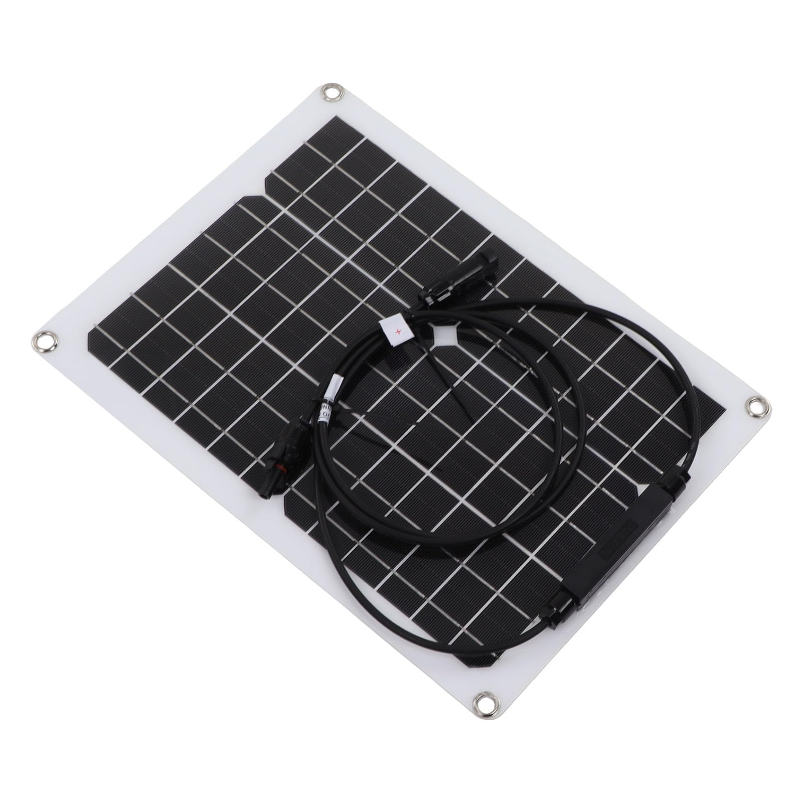 Pannello Solare Flessibile Caricabatteria Monocristallino 15W 12V | Silicio Monocristallino e PET, Si Piega a 30 Gradi, Uso Tenda per Barca , Caricabatteria Al Litio 12V, Impermeabile