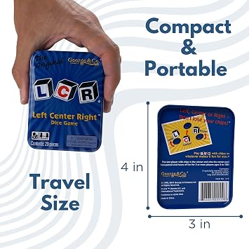 LCR Left Center Right Blue TIN