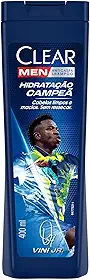 Clear Men Shampoo Anticaspa Vini Jr. Hidratação Campeã 400ml