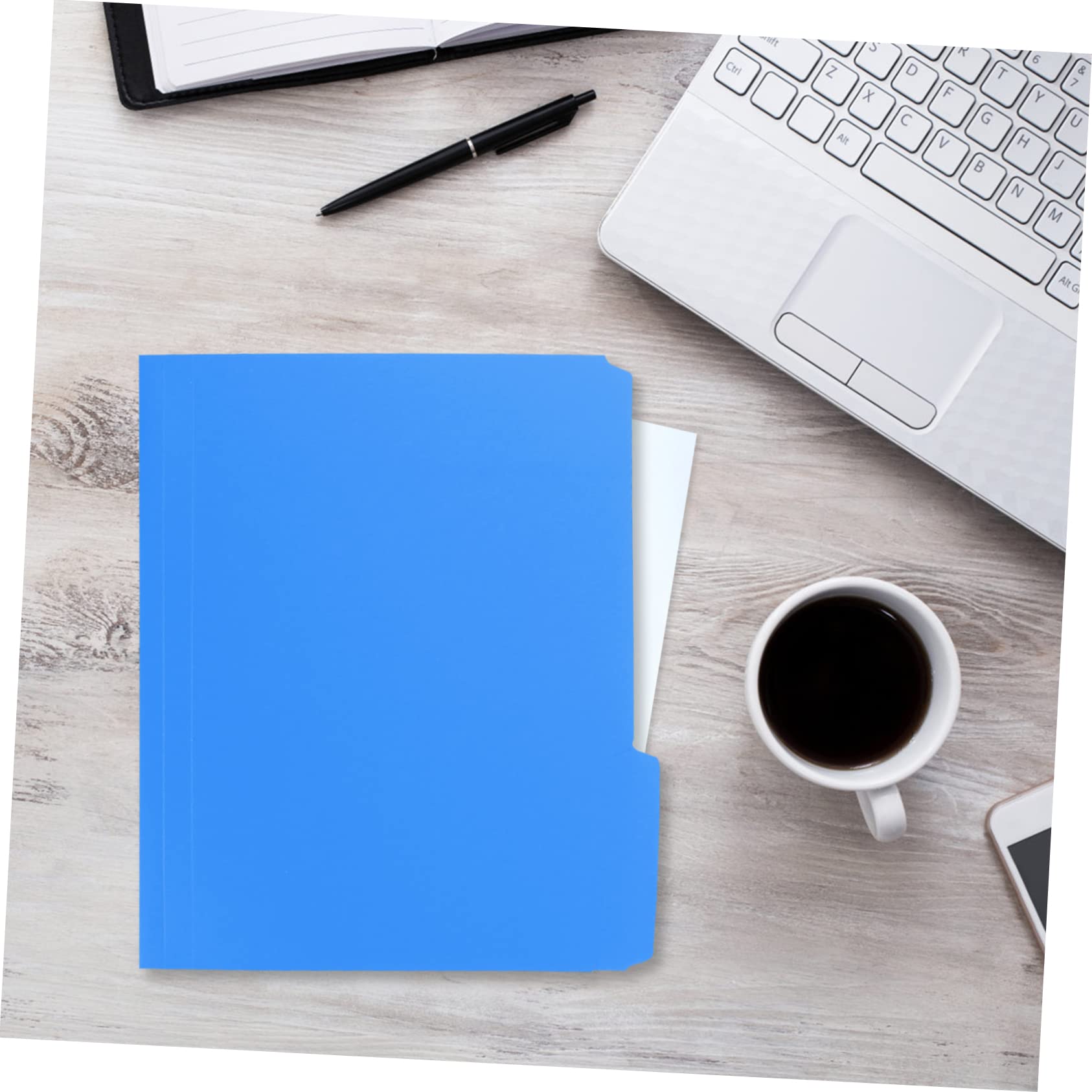 Uonlytech 5 Ensembles Lot De Dossiers Plastique Colorés Classeur Et Pratique Pour Bureau École Et Organisation De Documents 6 Pièces * 5