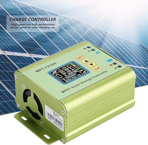 Miniatura 7 de MPPT Controlador Solar MPT-7210A Pantalla LCD Controlador de Energía Solar Aleación de Aluminio Panel Solar Regulador Regulador