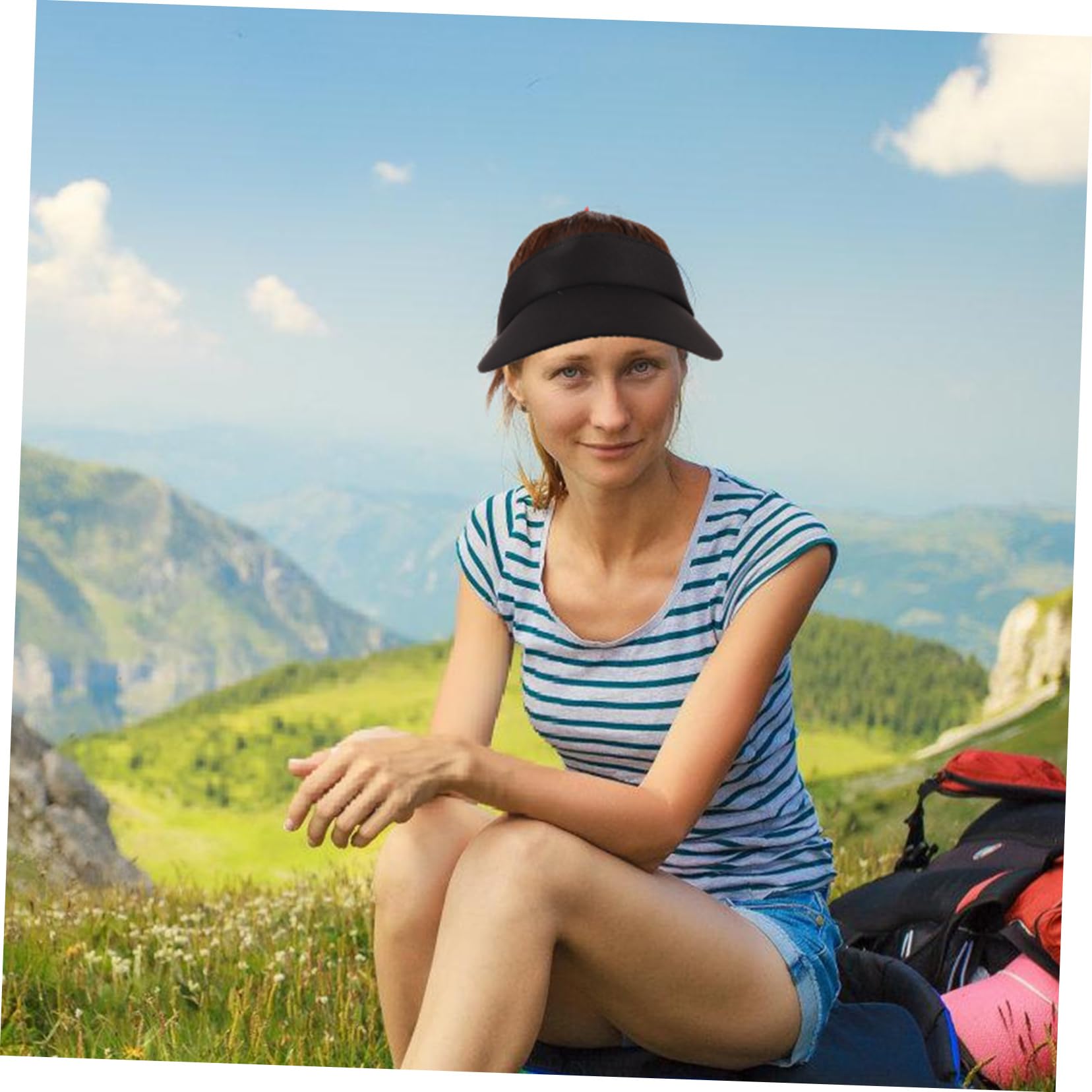 PACKOVE Baseballkappe Für Damen Mit Perücke Leicht Und Tragbar Für Sport Outdoor-aktivitäten Und Partys