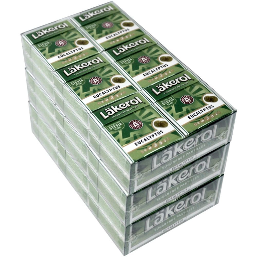 Pastillas de eucalipto de Lakerol, 36 x 23 g (sin azúcar)