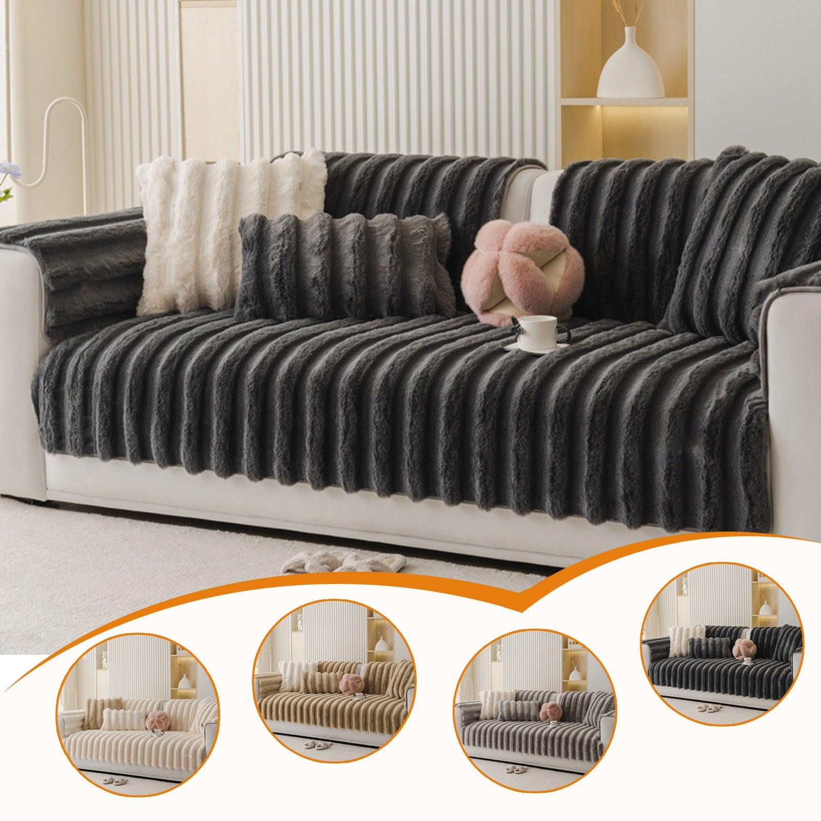 decken - Copridivano antiscivolo, elegante, 70 x 120 cm, resistente, per decorare e proteggere la casa