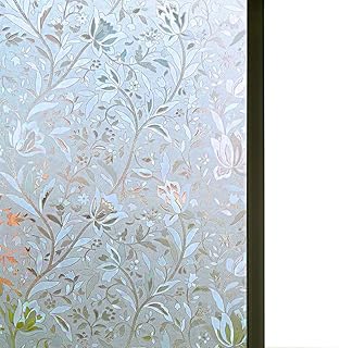 Sponsored Ad - Niviy Excellent Quality 3D Static Cling Window Film Non-Adhesive Window Covering Decorative Flower Privacy ...