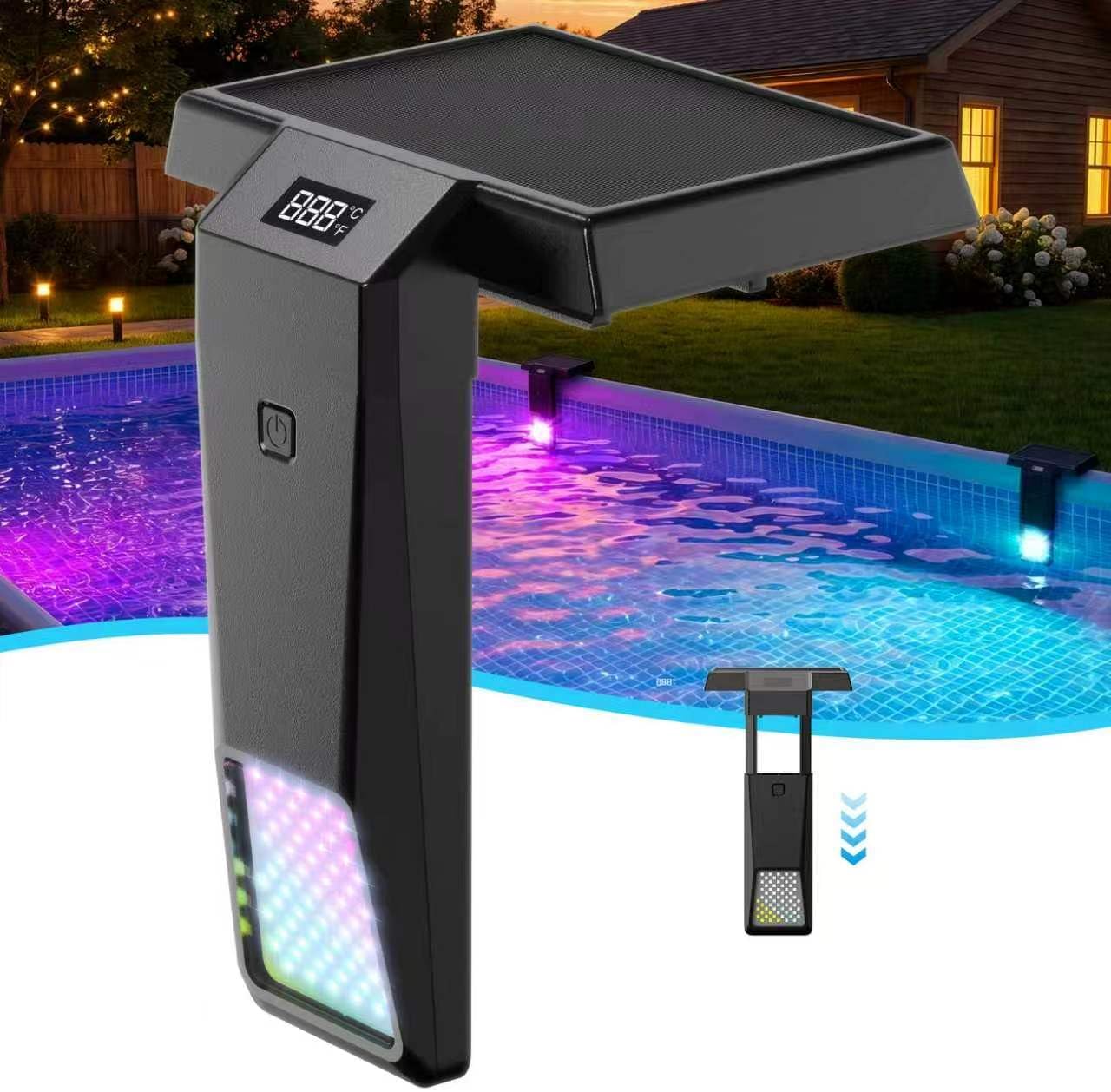 Pool Lights,10-Color 6-Mode LED Solar Pool Lights,Pool Accessories.