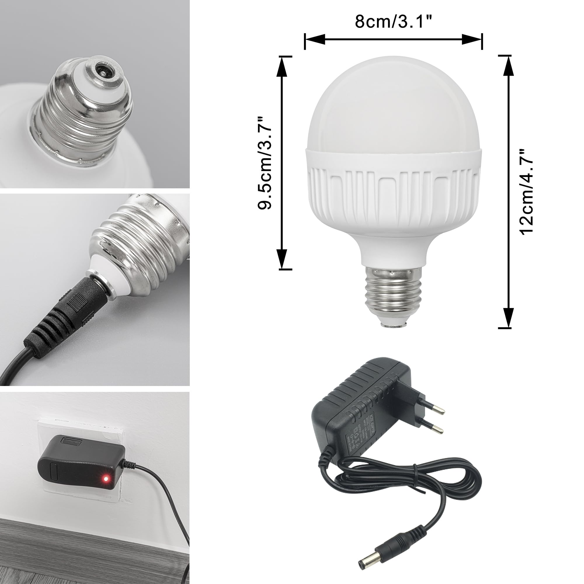 Wiederaufladbar Klemmleuchte mit Fernbedienung, Einstellbar Clip auf Schreibtisch Leselampe,Dimmbar Clamp Nachttischlampe mit Flexarm für Schreibtisch Nachttisch Regal- TD/2773-DSL