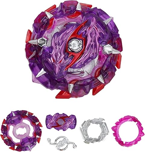 Miniatura 4 de Bey Battling Burst Booster GT B-151 01 Tact Longinus Spin Top Starter con B-184 Custom BeyLauncher LR Burst Dynamite String Launcher y Grip Spinning