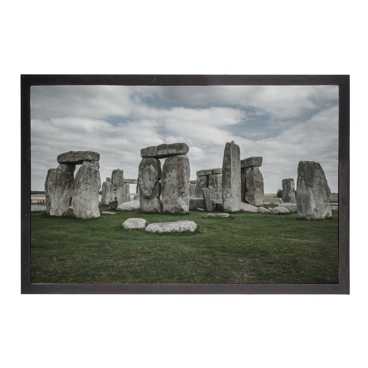 Paillasson Blanc Stonehenge Tapis Entrée Extérieur Celte 75x50cm