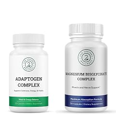Magnesium Bisglycinate Adaptogen Complex Bundle Calm Stress Support Muscle Relaxation Focus Mood Balance Daily Wellness