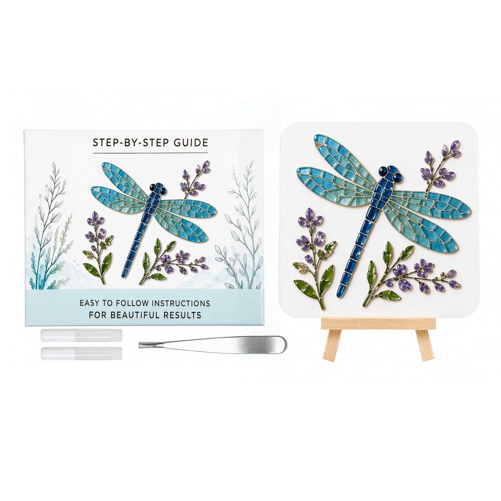 DIY Sea Glass Mosaic Kit Ocean Art Kit Handmade Decor Craft โ image 1