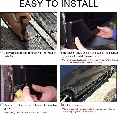 Miniatura 6 de Falda lateral universal de 2M compatible con Mazda CX-3 CX-5 CX-7 2017-2022, delantal, divisor de labios, aleta basculante, accesorios de automóvil