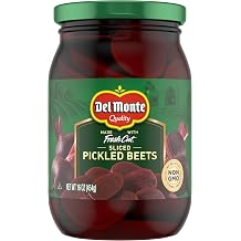 Del Monte Crinkle Cut Ready to Eat Pickled Beets, 16 oz Jar