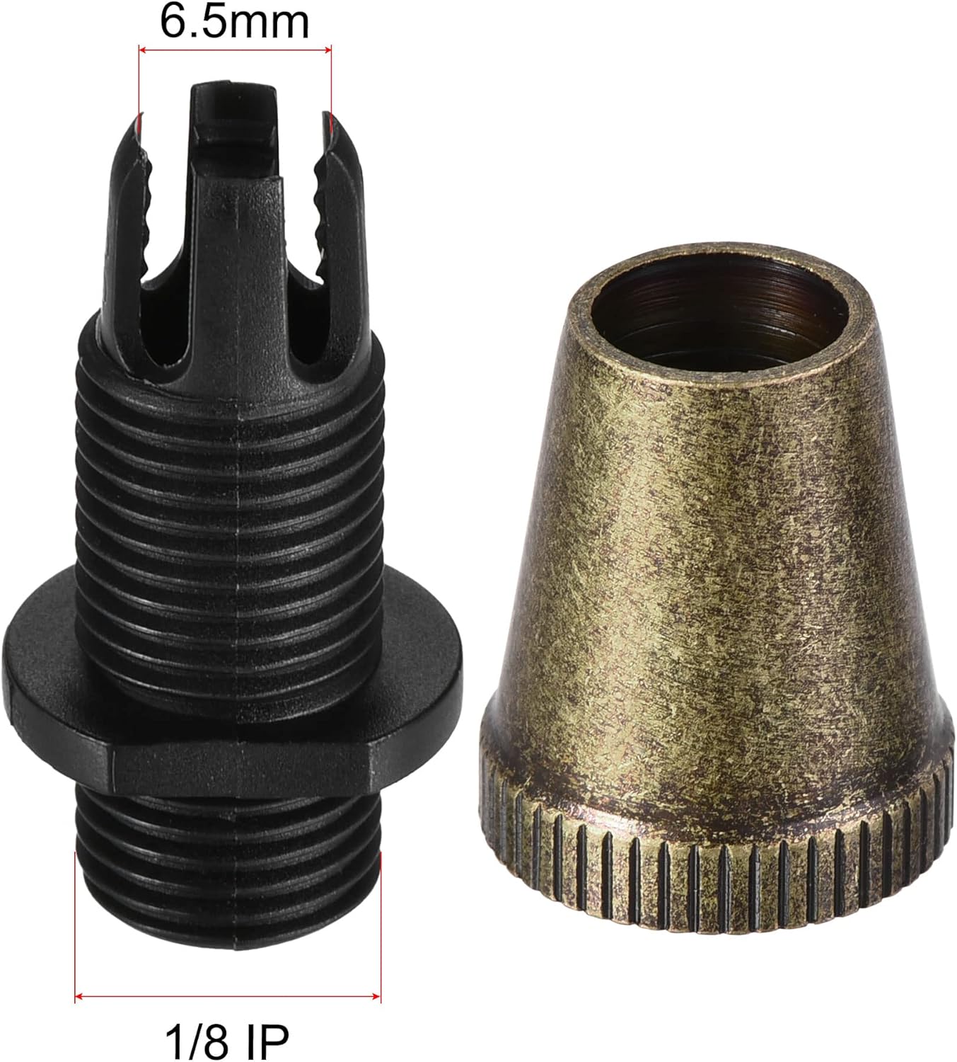 25x Black M10 Thread Cable Wire Cord Grip Pendant Light Sockets