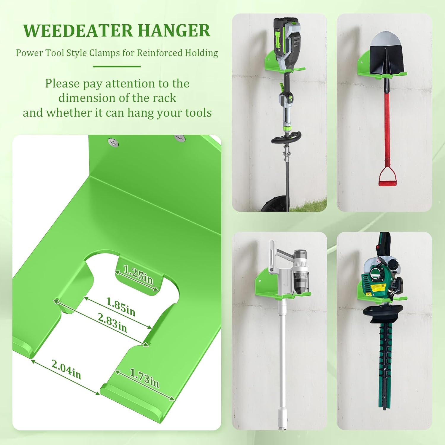 Power Tool Organizer Wall Mount, Lawn Tool Storage Rack for Weed Eater, Trimmer Rack for E.GO Power+ String Trimmer, Battery Powered 1 Pack - Image 4