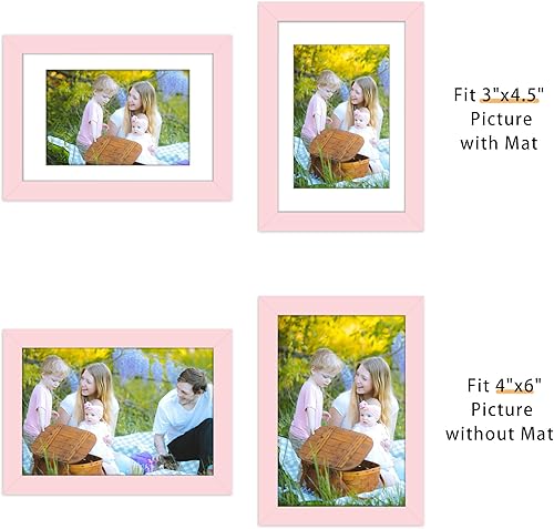 Miniatura 102 de Picrit - Juego de 12 portarretratos de 5 x 7 pulgadas para colgar en la pared o exhibir sobre una mesa, para fotos de 4 x 6 con paspartú o 5 x 7