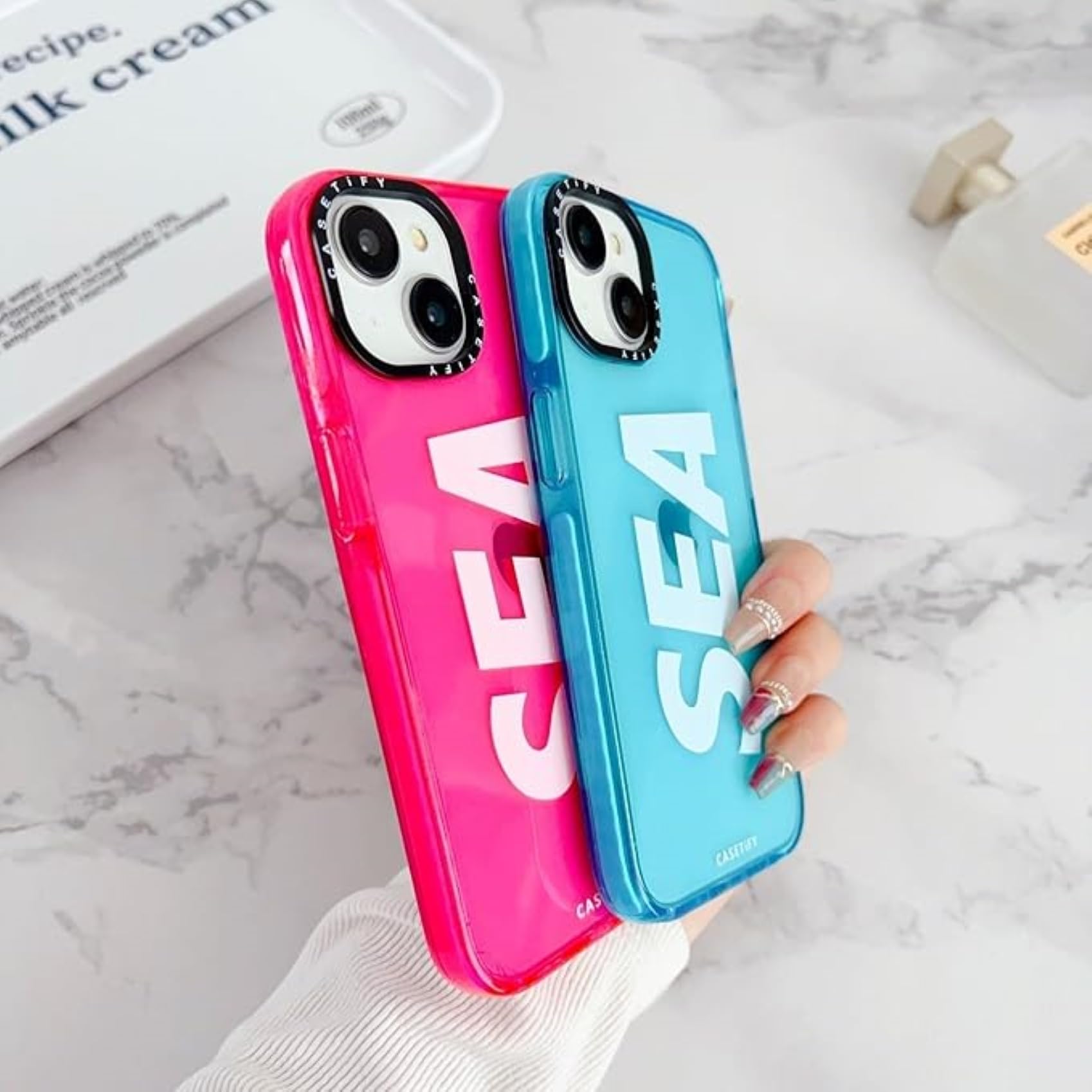 DREAMWINGS Back Cover for iPhone 15 Pro Sea Casetify Latest Sea