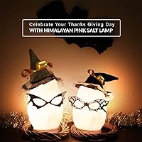 Vista 2 de Himalayan Glow Lámpara de cristal de sal blanca, luz nocturna de sal natural, lámparas de sal hechas a mano con base de madera de neem, bombilla