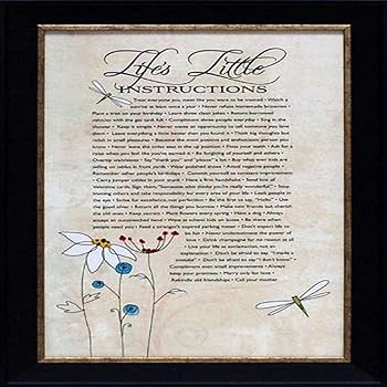 Amazon.com: Life's Little Instructions Inspiriational Quote Poster Amazon.com: Life's Little Instructions Inspiriational Quote Poster